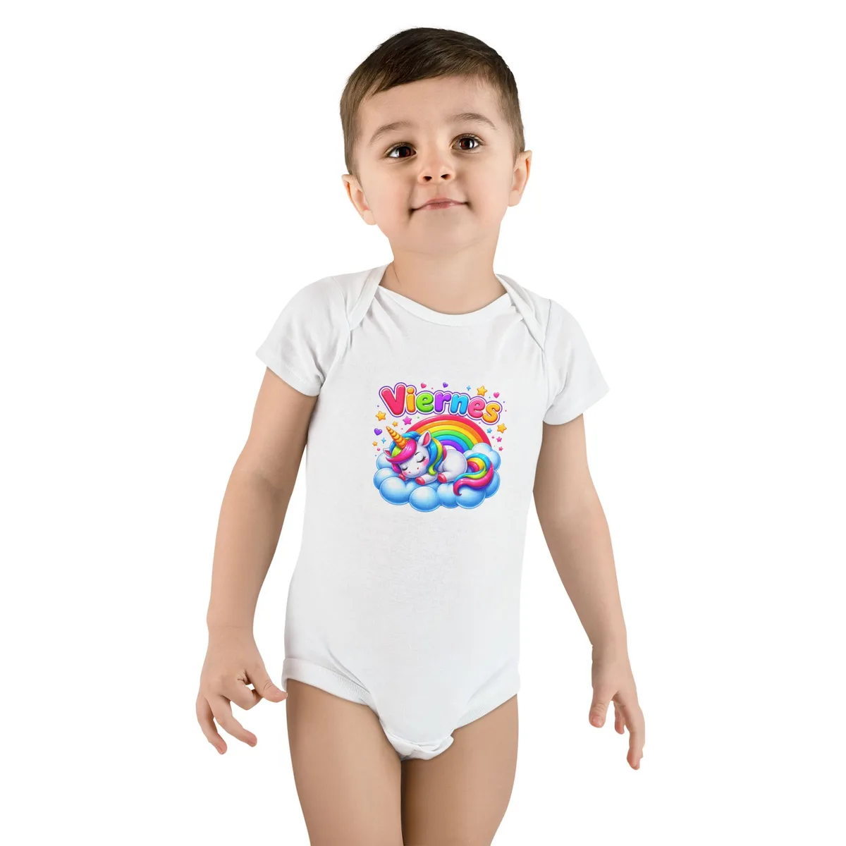 Mameluco para bebé "Viernes Unicornio Dormilón"